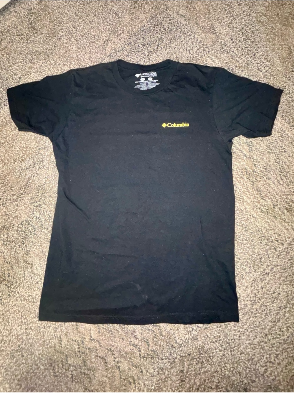 Columbia Men's Black Short Sleeve T-Shirt Size Medium